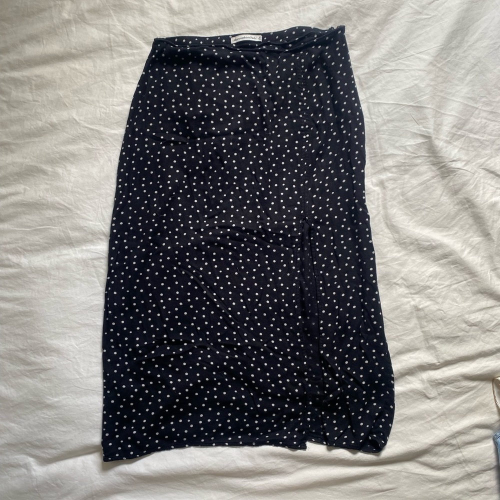 Polka Dot Midi Skirt